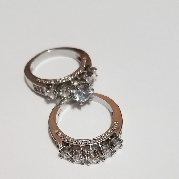 2Pcs/set 925 sterling silver ring! - Picture 7 of 13